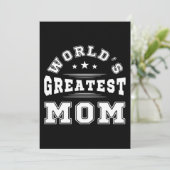 Moederdag cadeau met typografie 's Werelds Beste M Kaart (Staand voorkant)