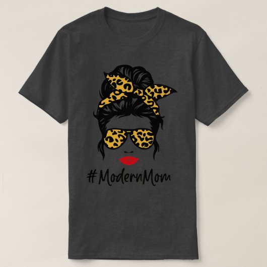 Moederdag cadeau Modern mam T-shirt (Design voorkant)