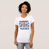 Moederdag cadeau ontwerp voor honkbal mama t-shirt (Voorkant volledig)