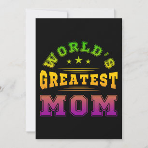 Moederdag cadeau voor de beste moeder ter wereld kaart