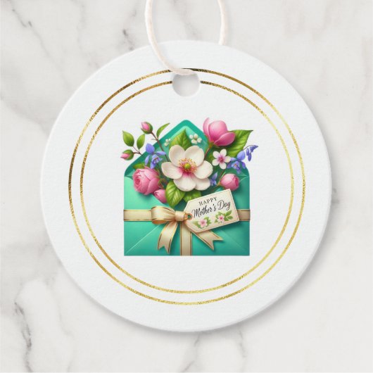 Moederdag Cadeaubijsluiter Bedankjes Labels (Voorkant)