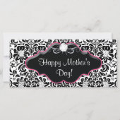 Moederdag Cadeaubonnen Salon Pink Damask (Achterkant)