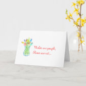 Moederdag cadeaukaart kaart (Gele Bloem)