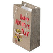 Moederdag Cadeautas - Klein, glanzend (Achterkant Gekanteld)