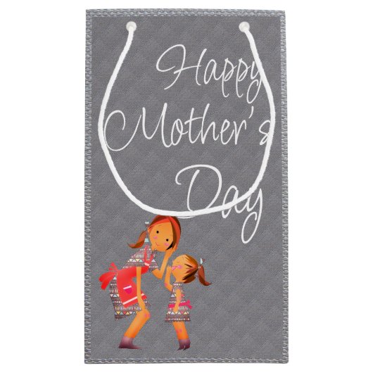 Moederdag Cadeautas - Klein, glanzend (Achterkant)