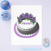 Moederdag Cake Flyer (Enkel)