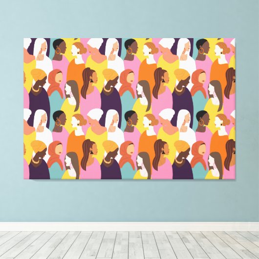 Moederdag Canvas afdrukken (Insitu (Houten vloer))