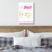 Moederdag Canvas met gerasterd Canvas Afdruk (Insitu (Slaapkamer))