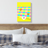 Moederdag Canvas met gerasterd Canvas Afdruk (Insitu (Slaapkamer))