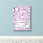 Moederdag Canvas met gerasterd Canvas Afdruk (Insitu (Houten vloer))
