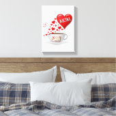 Moederdag Canvas met gerasterd Canvas Afdruk (Insitu (Slaapkamer))