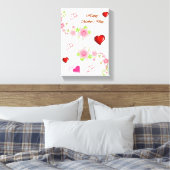 Moederdag Canvas met gerasterd Canvas Afdruk (Insitu (Slaapkamer))