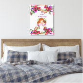 Moederdag Canvas met gerasterd Canvas Afdruk (Insitu (Slaapkamer))