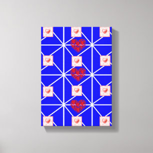 Moederdag Canvas met gerasterd Canvas Afdruk