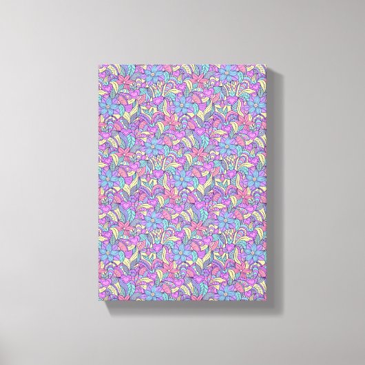 Moederdag Canvas met gerasterd Canvas Afdruk (Voorkant)