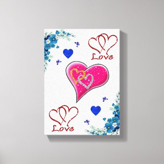 Moederdag Canvas met gerasterd Canvas Afdruk (Voorkant)
