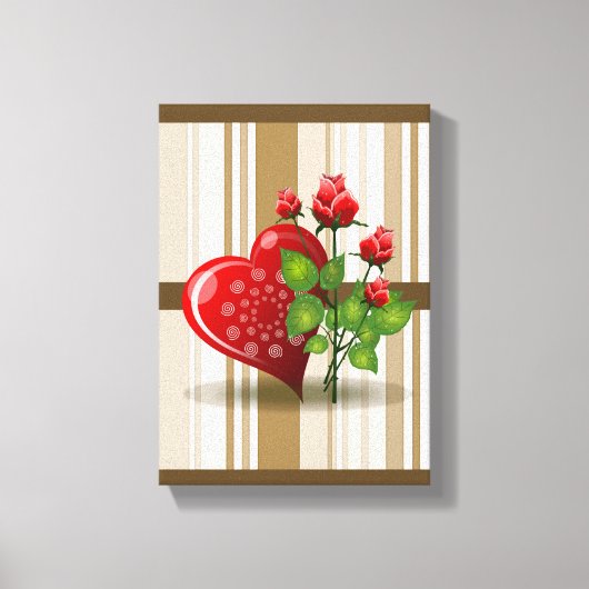 Moederdag Canvas met gerasterd Canvas Afdruk (Voorkant)