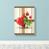 Moederdag Canvas met gerasterd Canvas Afdruk (Insitu (Houten vloer))