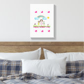 Moederdag Canvas met gerasterd Canvas Afdruk (Insitu (Slaapkamer))