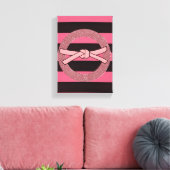 Moederdag Canvas met gerasterd Canvas Afdruk (Insitu (Woonkamer))