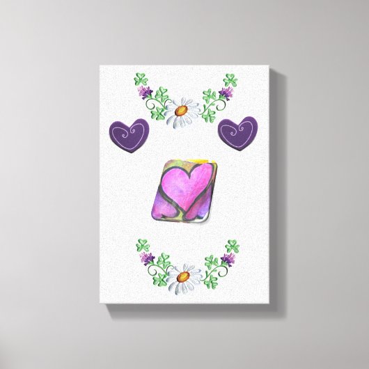 Moederdag Canvas met gerasterd Canvas Afdruk (Voorkant)
