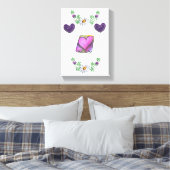 Moederdag Canvas met gerasterd Canvas Afdruk (Insitu (Slaapkamer))
