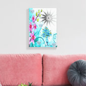 Moederdag Canvas met gerasterd Canvas Afdruk (Insitu (Woonkamer))