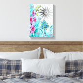 Moederdag Canvas met gerasterd Canvas Afdruk (Insitu (Slaapkamer))