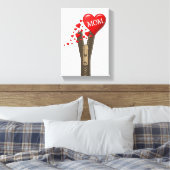 Moederdag Canvas met gerasterd Canvas Afdruk (Insitu (Slaapkamer))