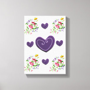 Moederdag Canvas met gerasterd Canvas Afdruk