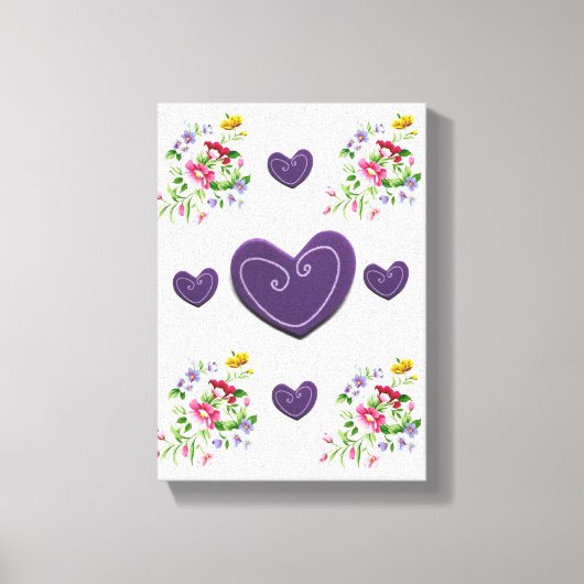 Moederdag Canvas met gerasterd Canvas Afdruk (Voorkant)