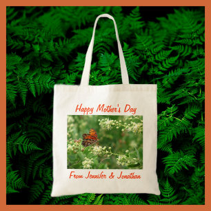 moederdag Canvas tas, vlinder Tote Bag