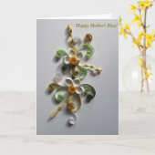 Moederdag Card - Elegant Flowers Kaart (Gele Bloem)