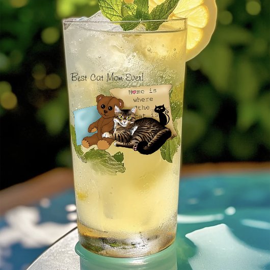Moederdag Cat Glas