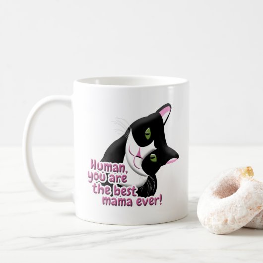 Moederdag Cat Koffiemok (Met donut)