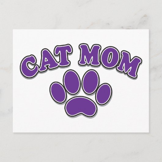 Moederdag Cat mama Briefkaart (Voorkant)