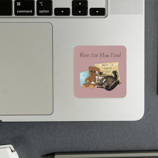 Moederdag Cat Vierkante Sticker