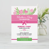 Moederdag Celebration Party Invitation Flyer Kaart (Staand voorkant)