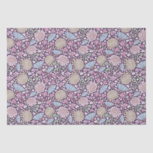 Moederdag Chrysanthemum Mum Japan Lentetuin Tissuepapier (Voorkant)