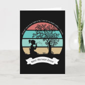 Moederdag Citaat Zitten onder Tree Angel Moeder Kaart (Voorkant)