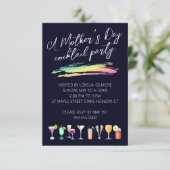 Moederdag Cocktail Party-uitnodigingen Kaart (Staand voorkant)