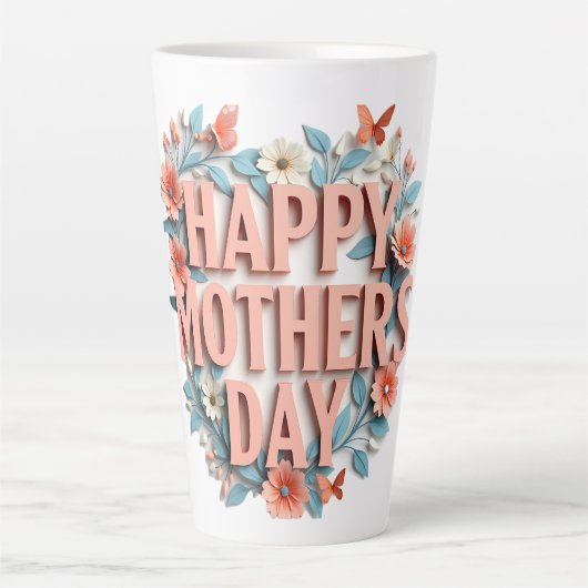 Moederdag Coffee Mugs Latte Mok (Voorkant)