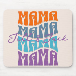 Moederdag Colorful Typography Mama Kinder Name Muismat
