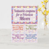 Moederdag Coupons Kaart (Gele Bloem)