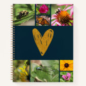 Moederdag Creëer Uw Eigen Fotocollage Marine Notitieboek (Voorkant)