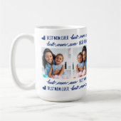 Moederdag Custom 4 Fotocollage Beste MAM ooit Koffiemok (Links)