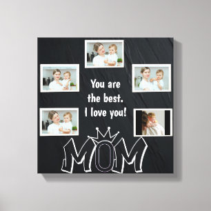 Moederdag Custom Photo Canvas Afdruk