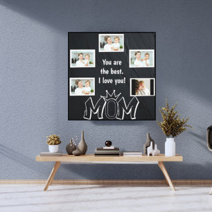 Moederdag Custom Photo Canvas Afdruk