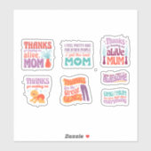 MOEDERDAG CUTE QUOTE STICKER SET (Vel)