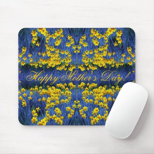 Moederdag Daffodil Spring Fantasy Muismat (Met muis)